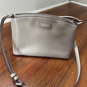 Kate Spade Gray Crossbody Bag with Adjustable Strap
